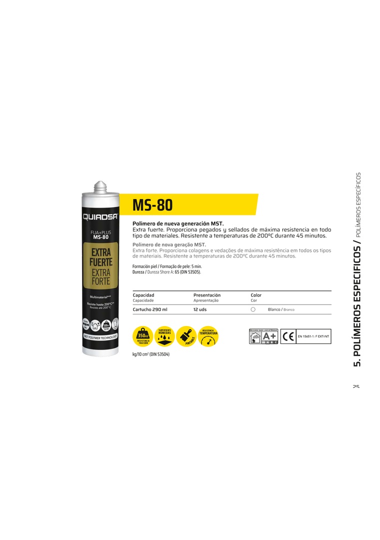 QUIADSA MS-80 imagen oficial catálogo 2026