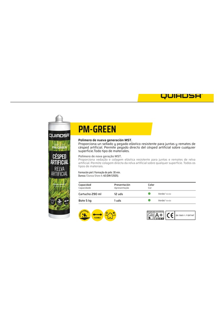 QUIADSA PM-GREEN imagen oficial catálogo 2026